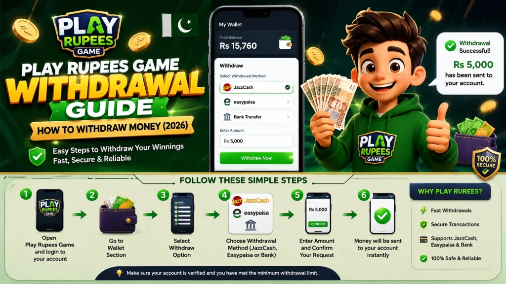 Play Rupees Game Withdrawal Guide